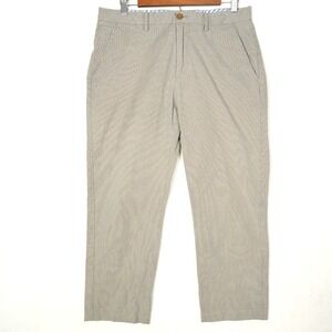 Banana Republic Kentfield Straight Pant Men's‎ Actual (32x26) Brown Plaid Golf